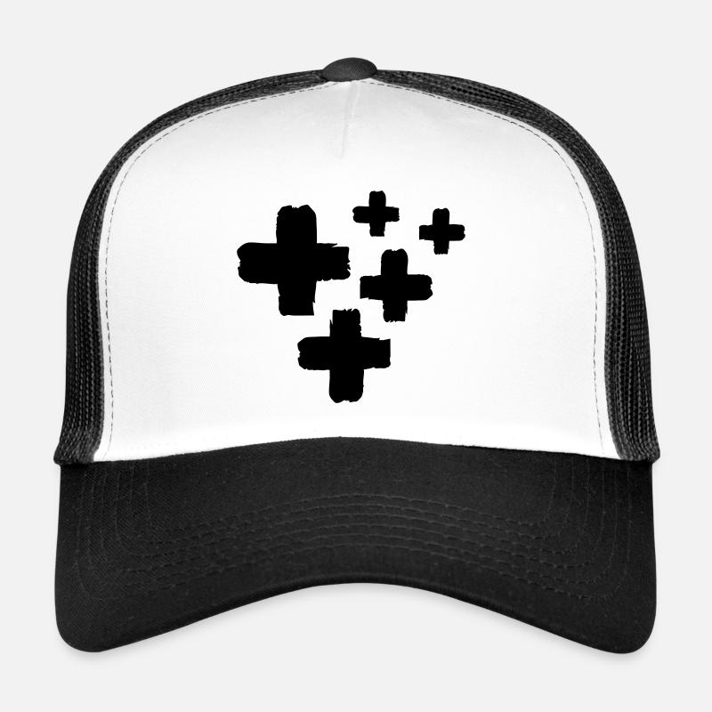 crosses - Trucker Cap - white/black