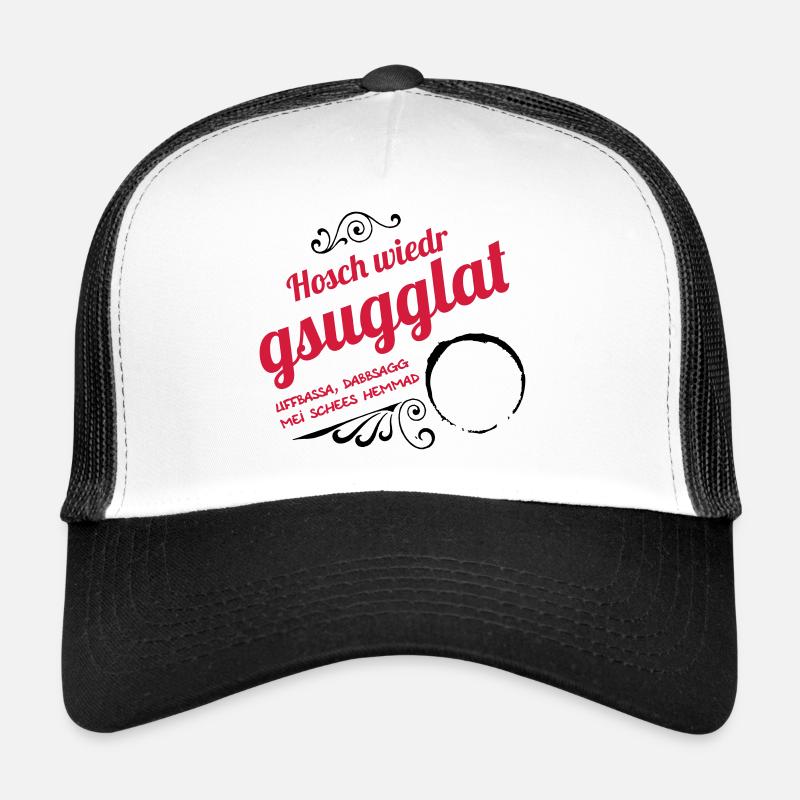Schwäbisches Kleckern - Trucker Cap - Weiß/Schwarz