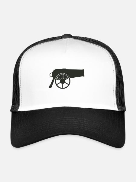 Kanone - Trucker Cap - Weiß/Schwarz