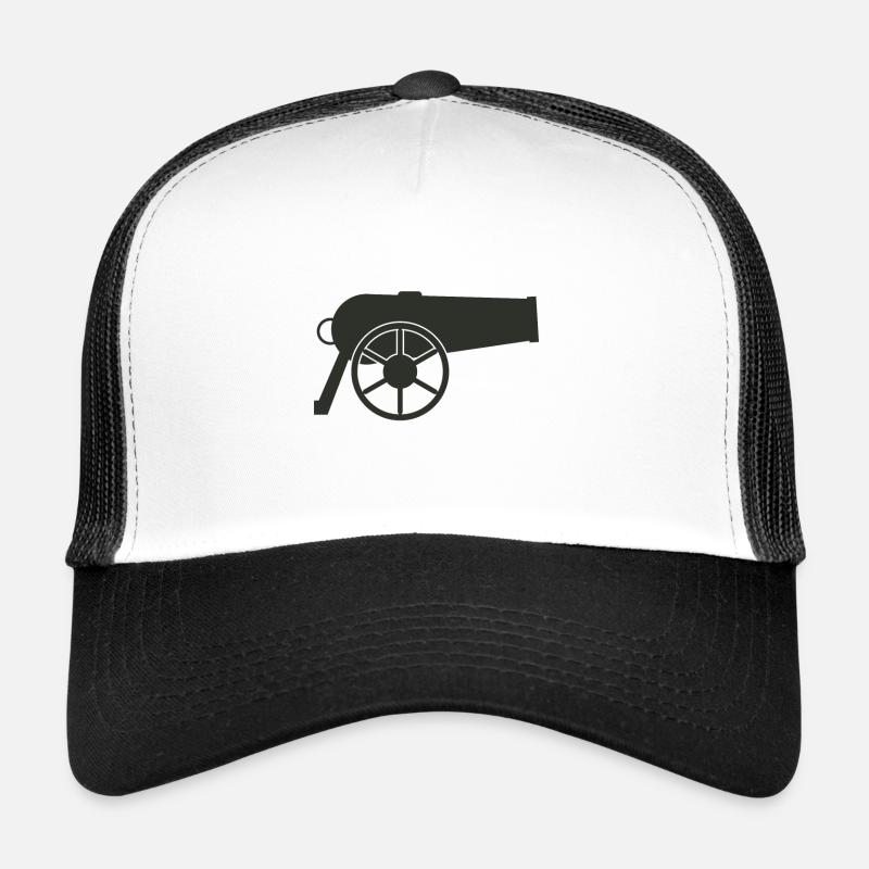 Kanone - Trucker Cap - Weiß/Schwarz