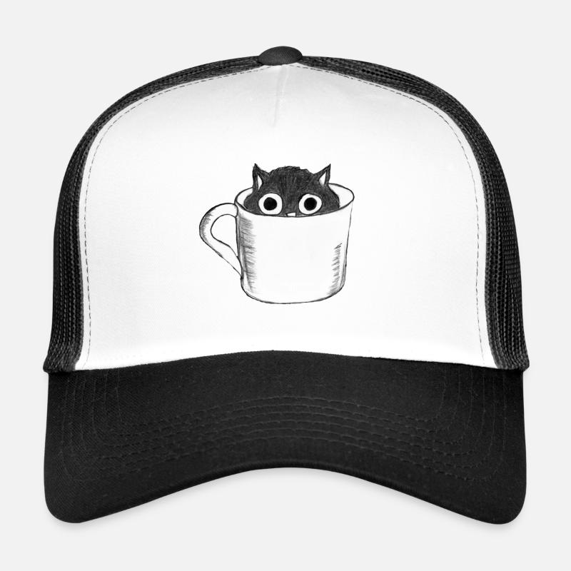 Cat in cup Trucker Cap