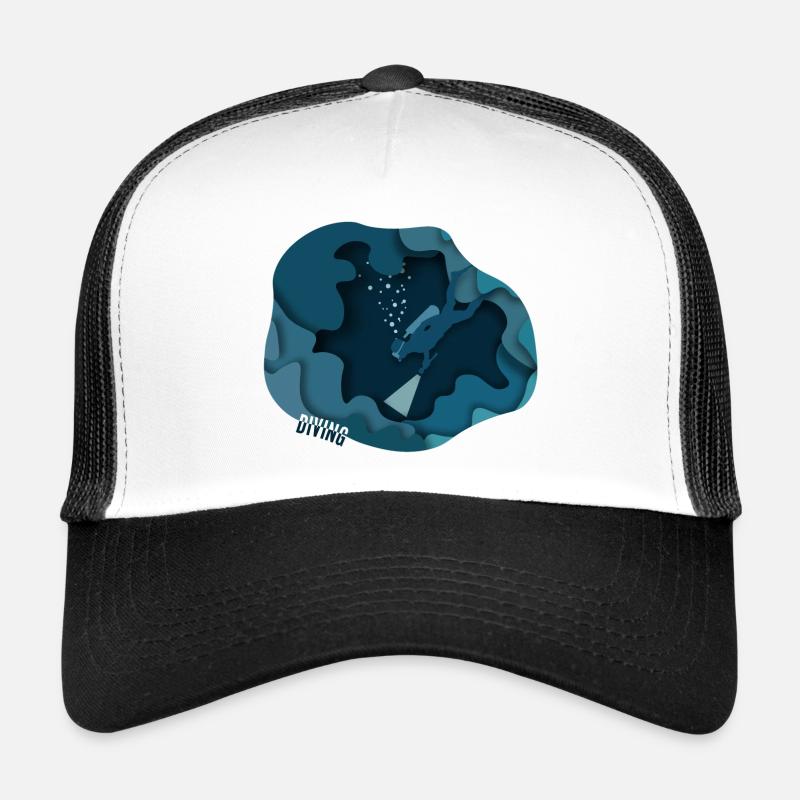 Diver Diver Hobby - Trucker Cap - white/black
