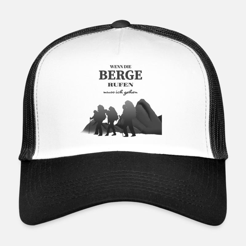Bergsteigen - Trucker Cap - Weiß/Schwarz