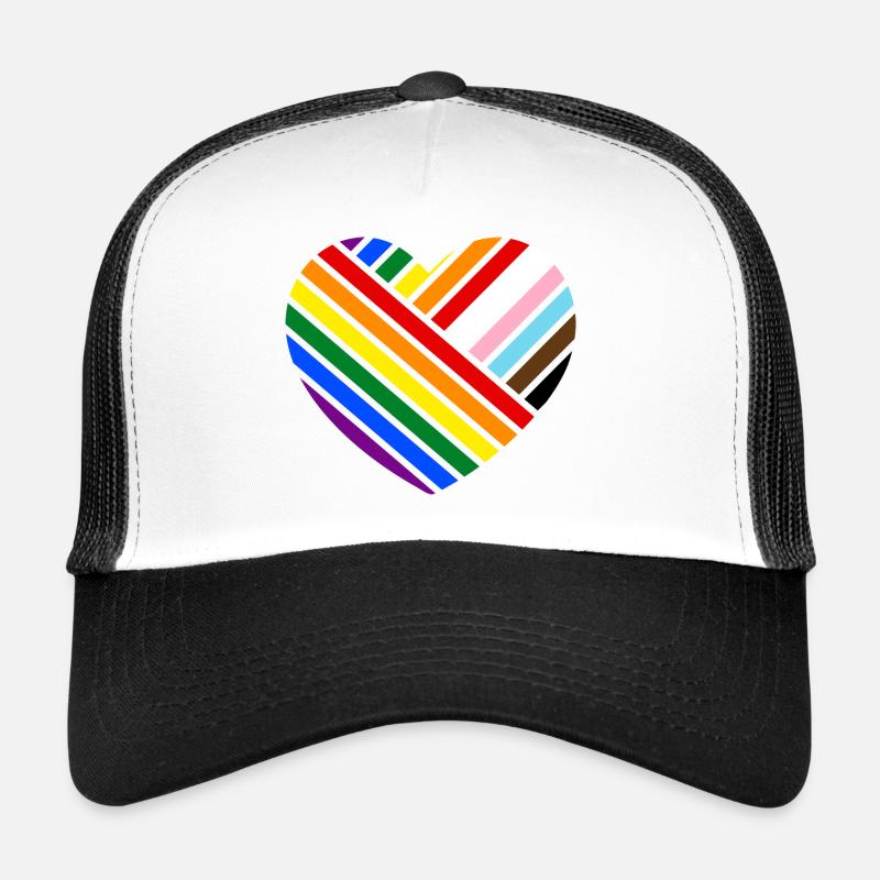 LOVE - classic theme - Trucker Cap - white/black