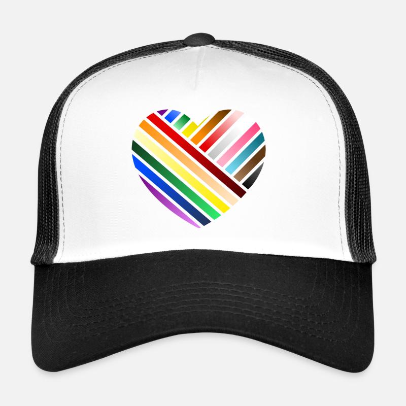 LOVE - thème moderne - Casquette trucker  - blanc/noir