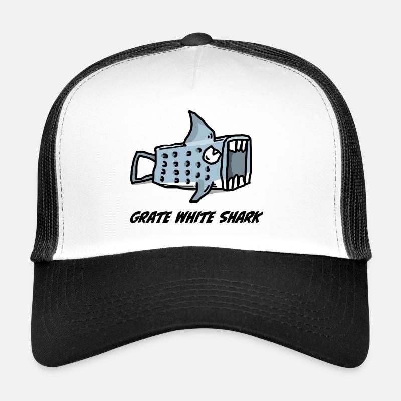 Râpe White Shark – imprimé animal Casquette trucker 