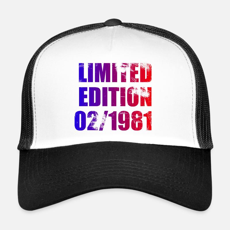 44e anniversaire Edition limitée 02/1981 Casquette trucker 
