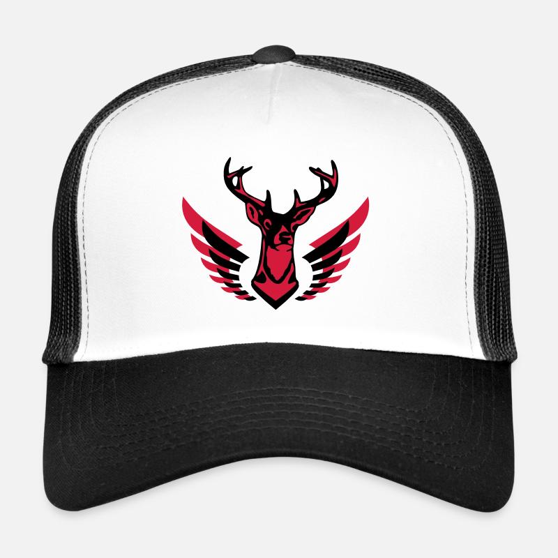 Grand cerf bien avec des ailes 2c C Casquette trucker 