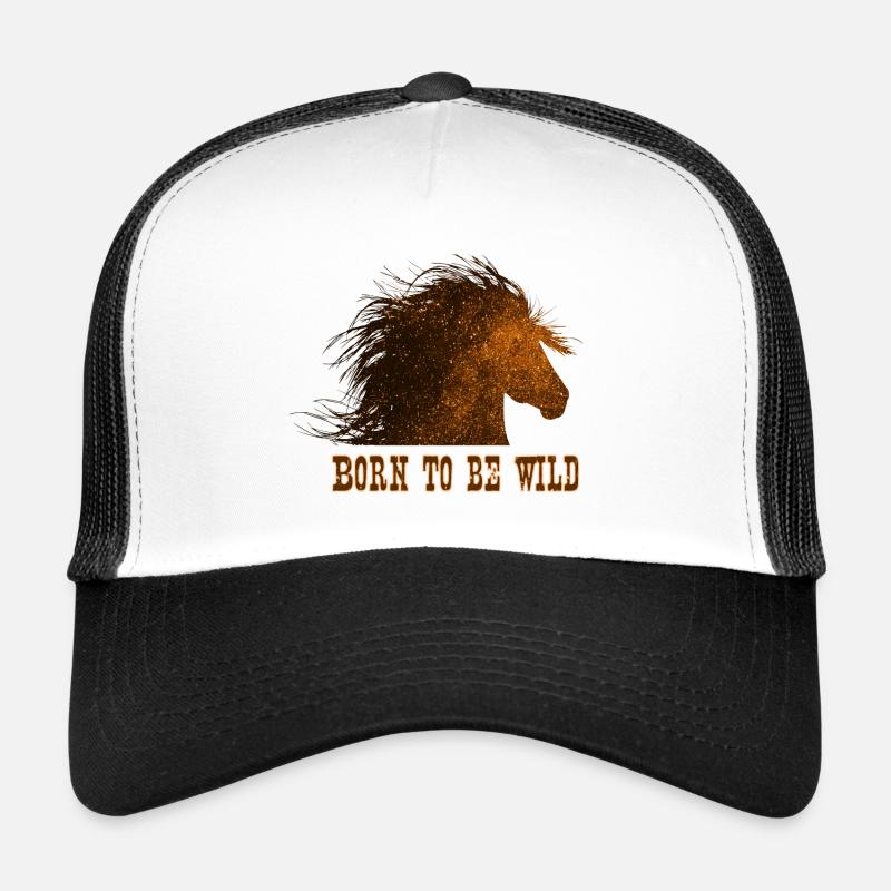 Cheval tête de cheval Proverbes cadeau cavalière Casquette trucker 