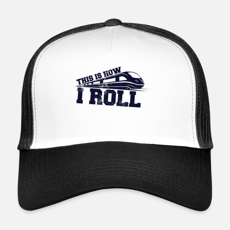 Train driver, train conductor, railway, subway, ICE, train Trucker Cap