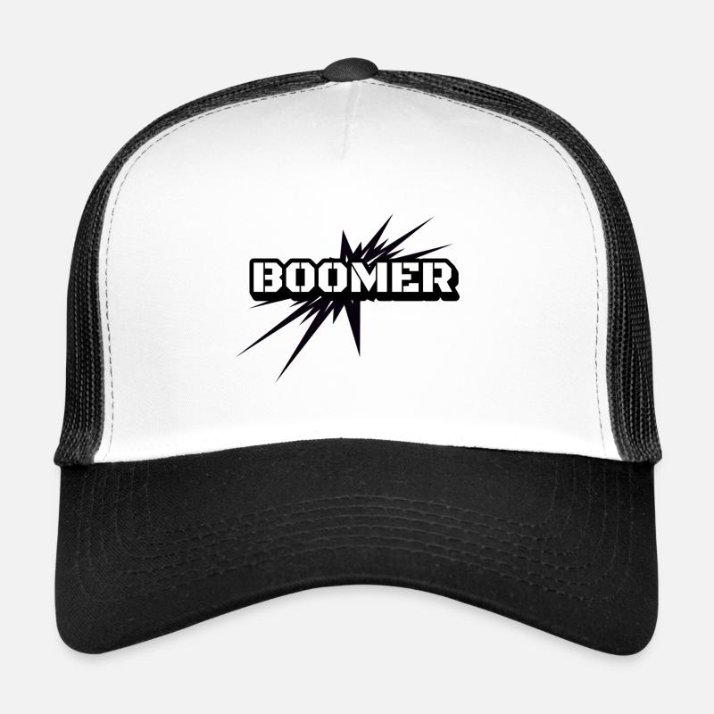 Boomer Exploded Font Trucker Cap