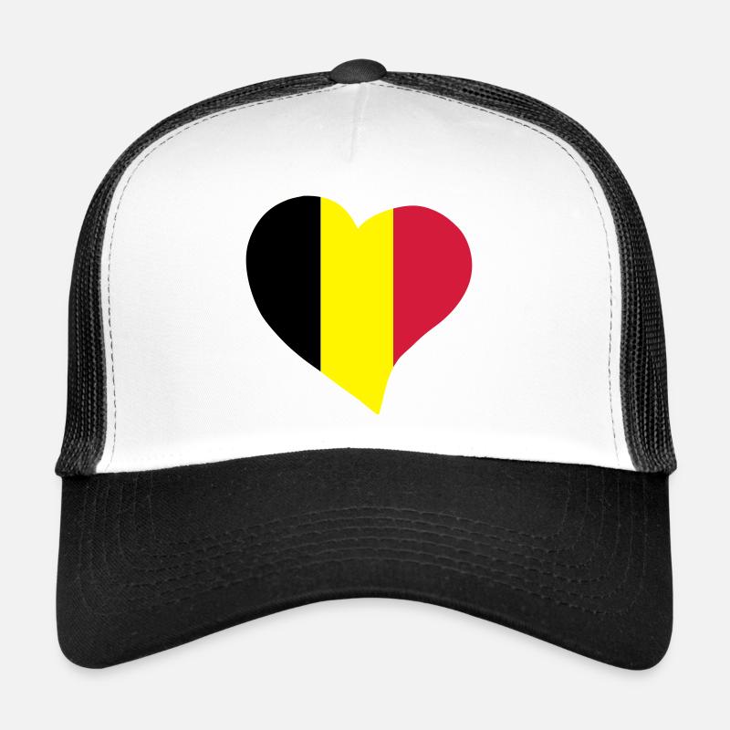 Belgian heart Trucker Cap