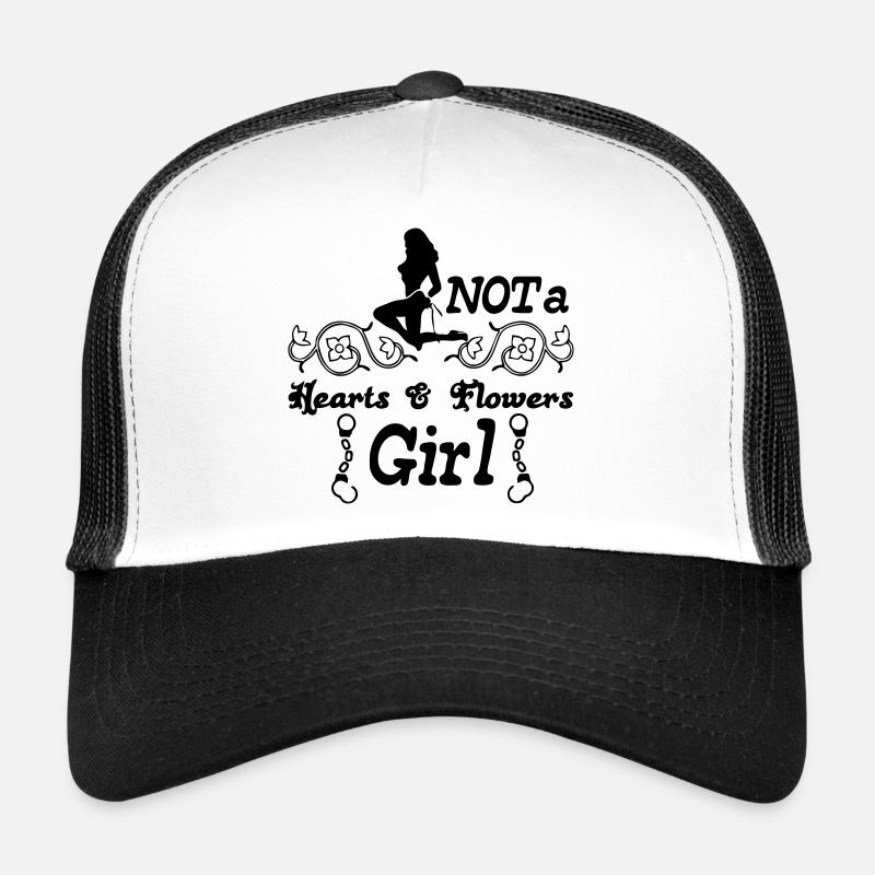 Not a hearts&flowers girl Geschenk Trucker Cap