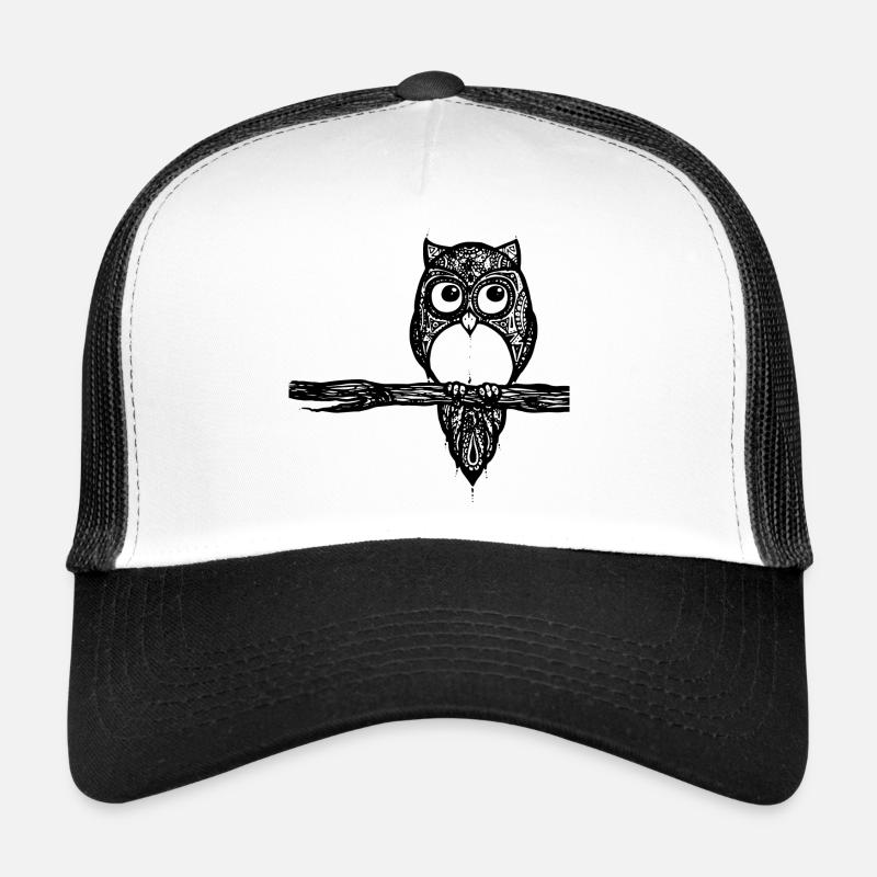 C'est chouette ! - Casquette trucker  - blanc/noir