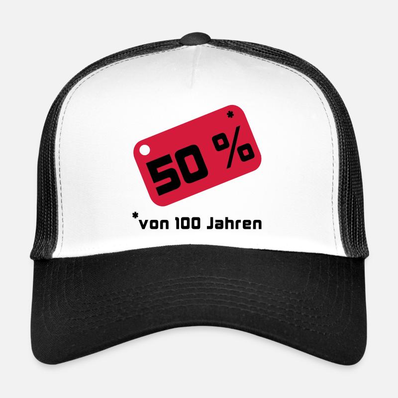 50% ... 100 années Casquette trucker 