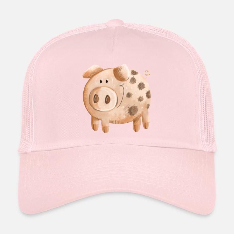 Petit cochon rose - cochon - porcelet Casquette trucker 