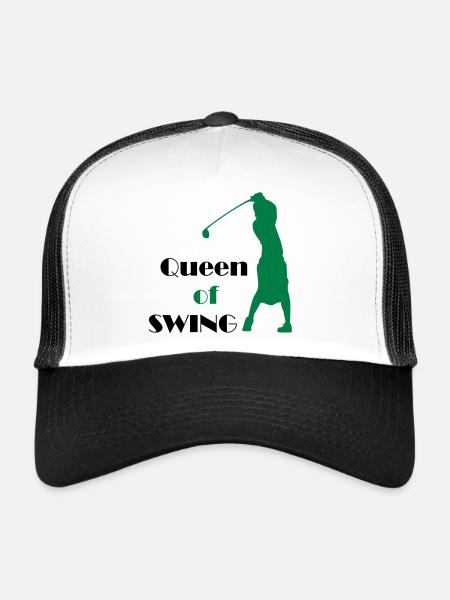 golf sport - Casquette trucker  - blanc/noir - Devant