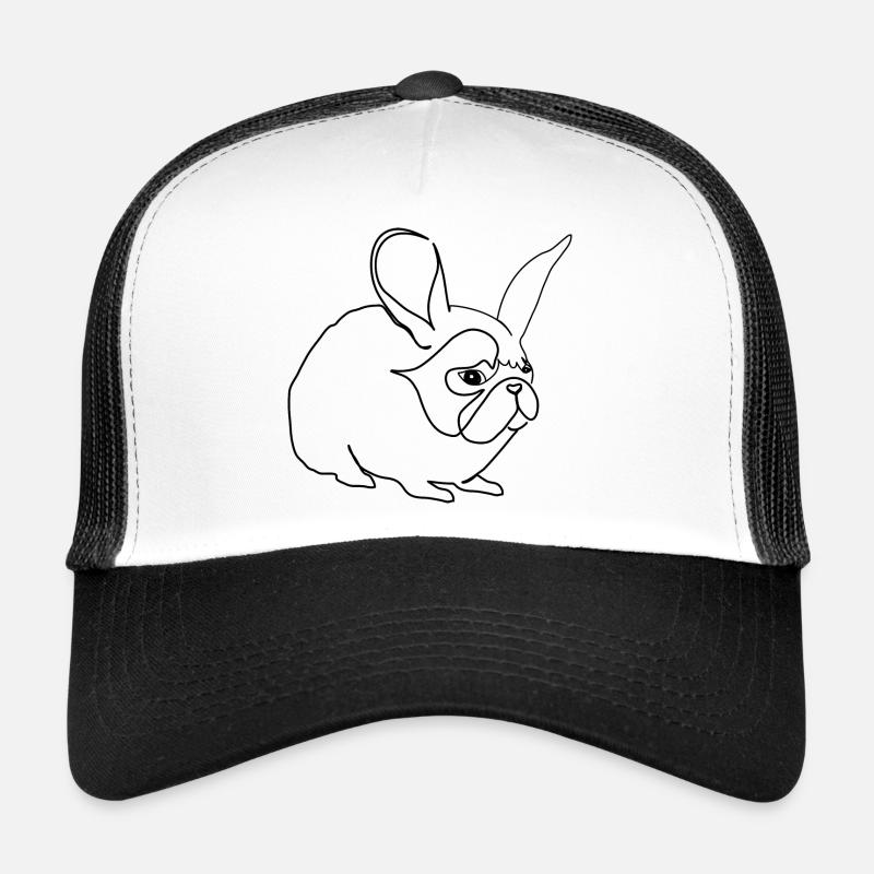 Mops Hase Pug Rabbit Trucker Cap