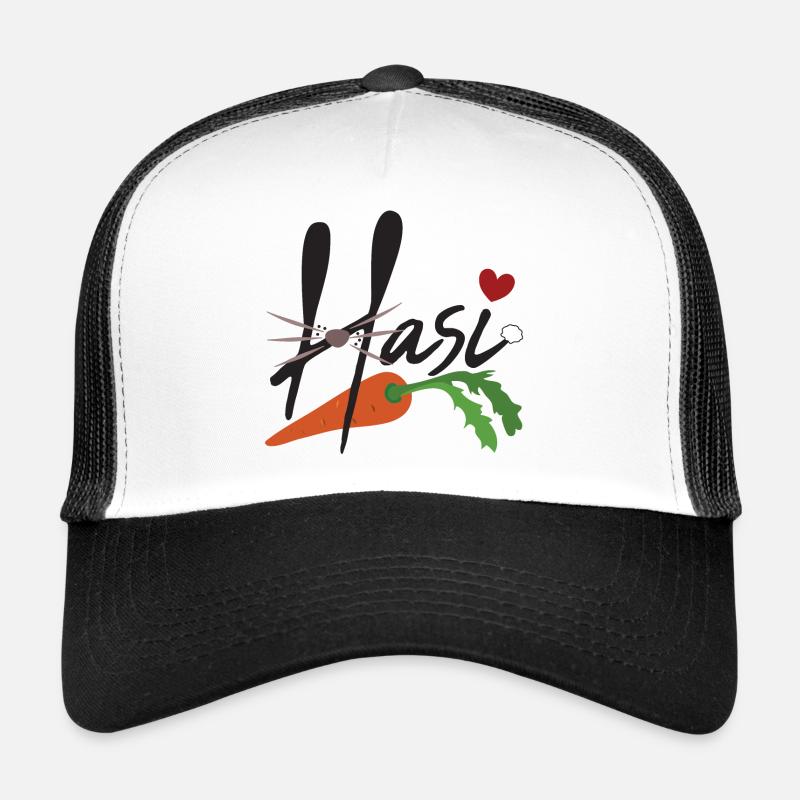 Hasi - Trucker Cap - Weiß/Schwarz