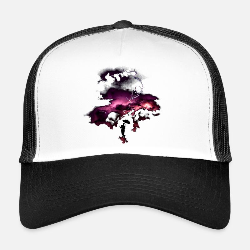 Lightning thunderstorm Trucker Cap