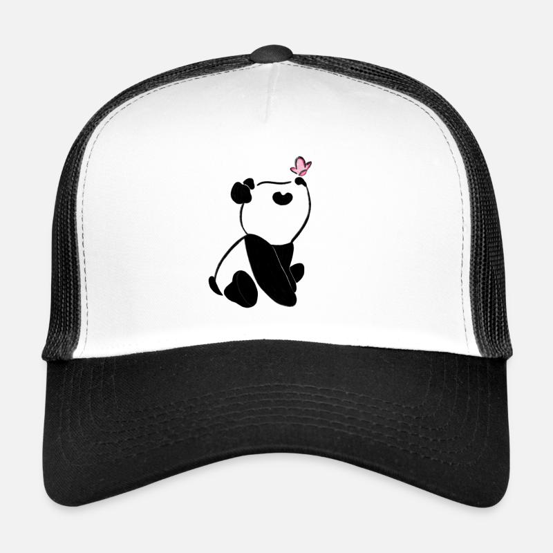 Panda avec papillon – Motif d’animal mignon Casquette trucker 