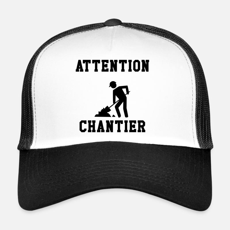 Warning Site Trucker Cap