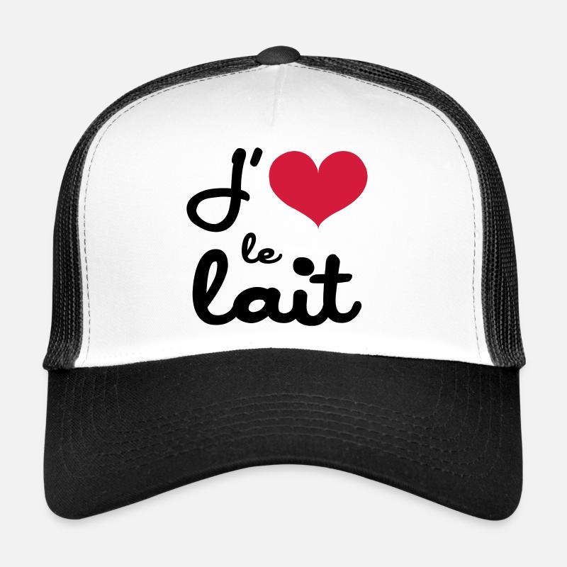 J'aime le lait - Bébé Casquette trucker 