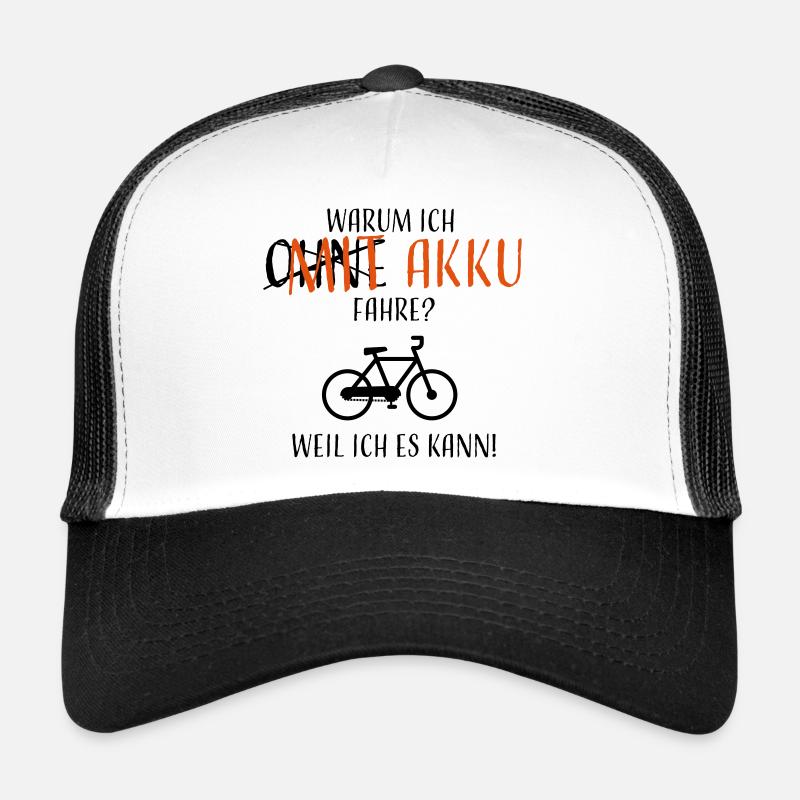 Why do I drive with battery? - Trucker Cap - white/black