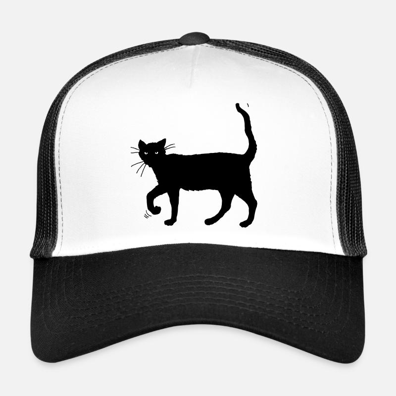 Black cat Trucker Cap