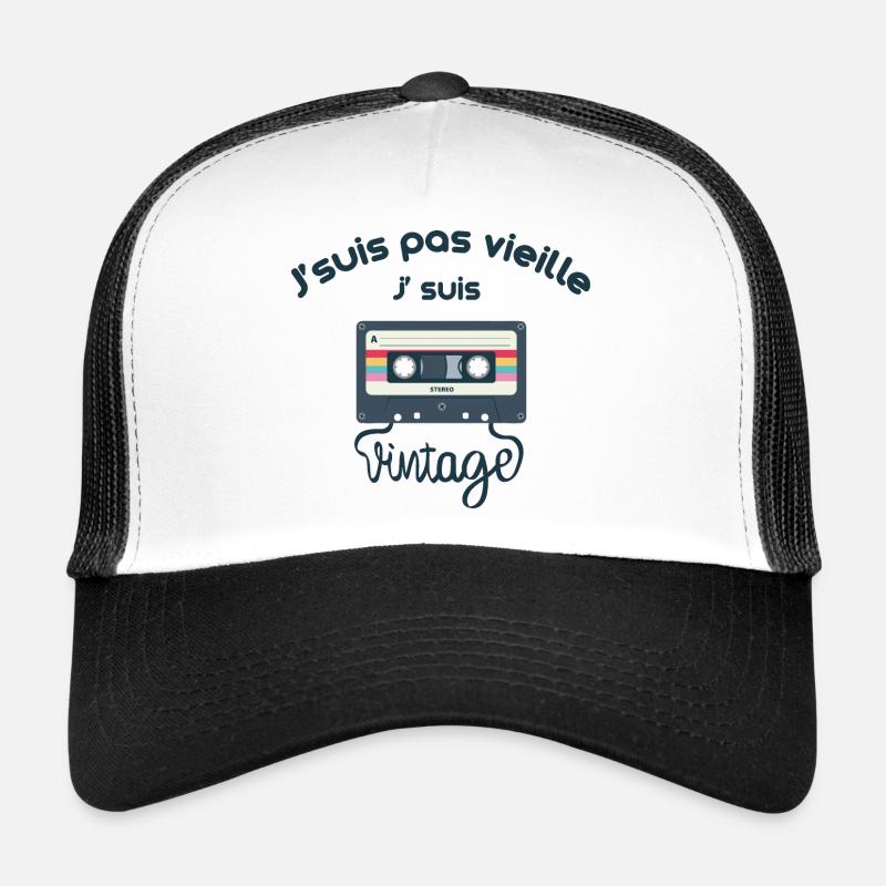 Ich bin nicht alt ich bin vintage - Trucker Cap - Weiß/Schwarz