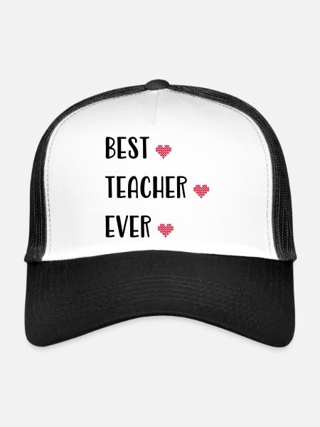 Teacher - Trucker Cap - white/black - Front