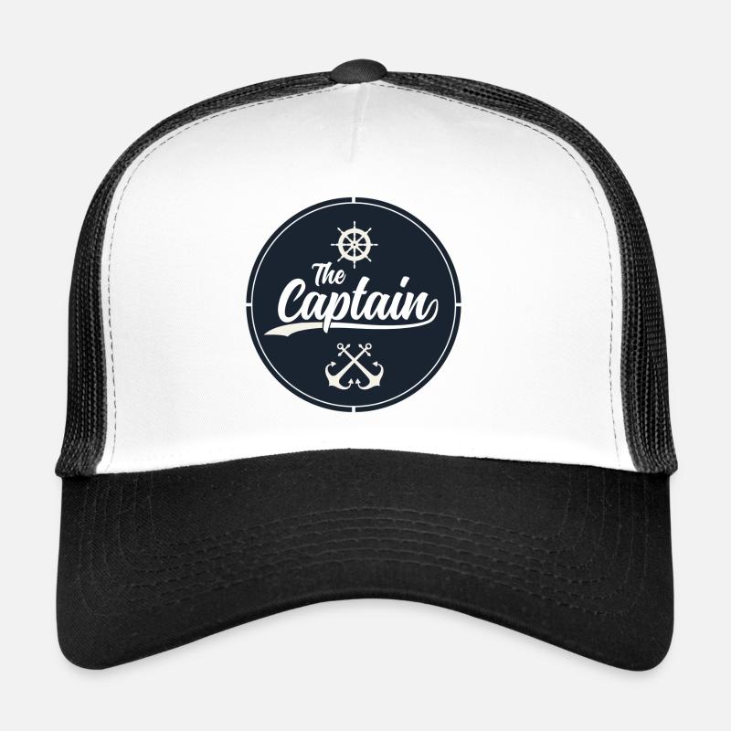 capitaine - Casquette trucker  - blanc/noir