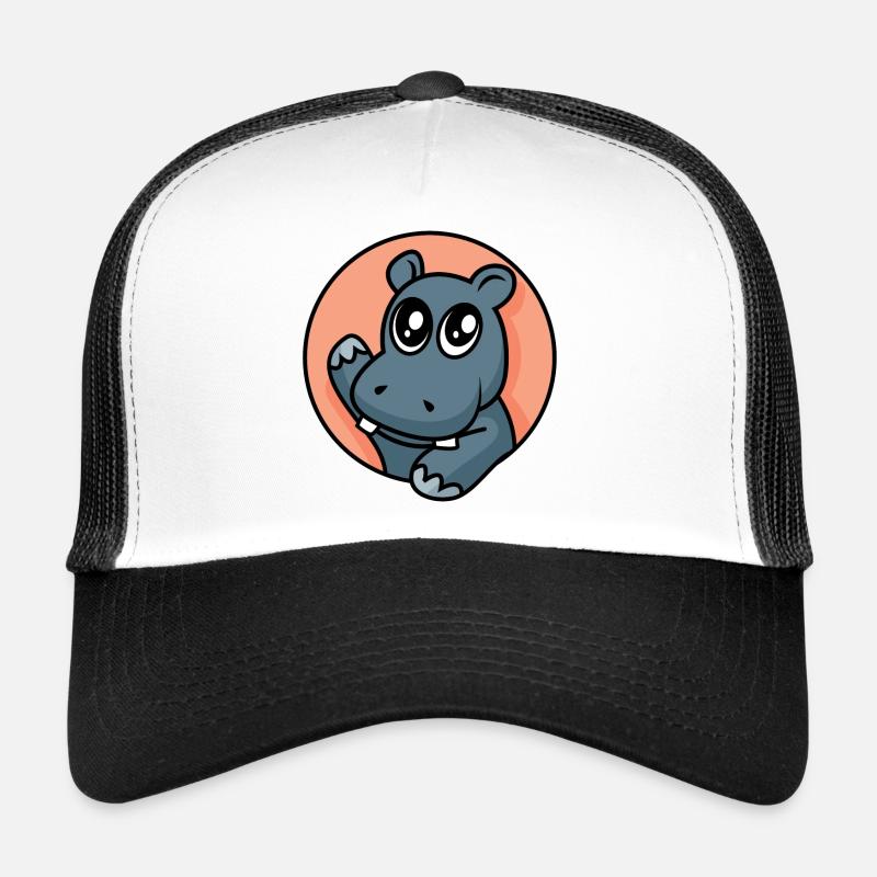 Hippopotame drôle - conception Casquette trucker 