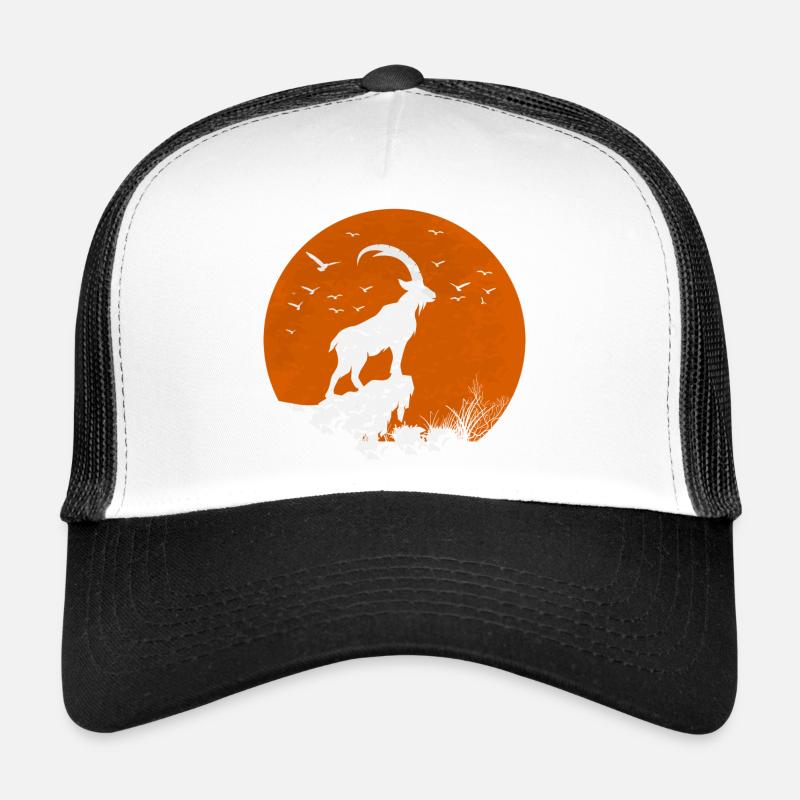Capricorne rouge lune Casquette trucker 