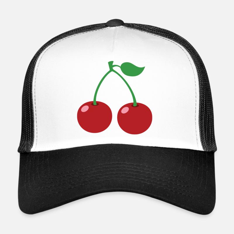 cherry - Trucker Cap - white/black