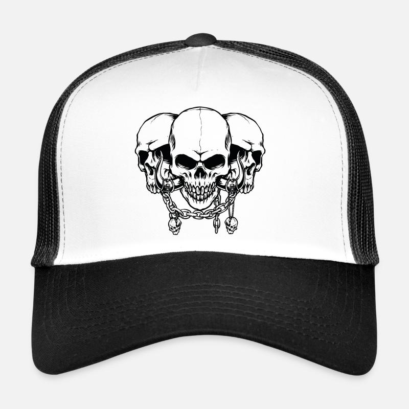 Skull, skulls with chains Trucker Cap