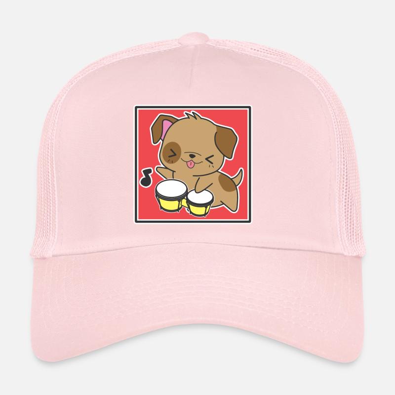 Hund mit Bongos Trucker Cap