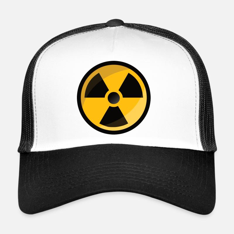 Strahlenwarnzeichen Radioaktiv Atom Zeichen Trucker Cap