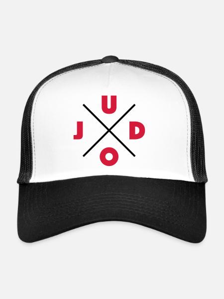 Judo - Casquette trucker  - blanc/noir - Devant