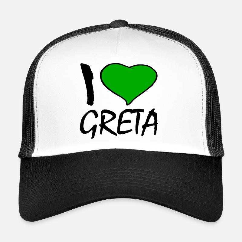 I love greta - Trucker Cap - white/black