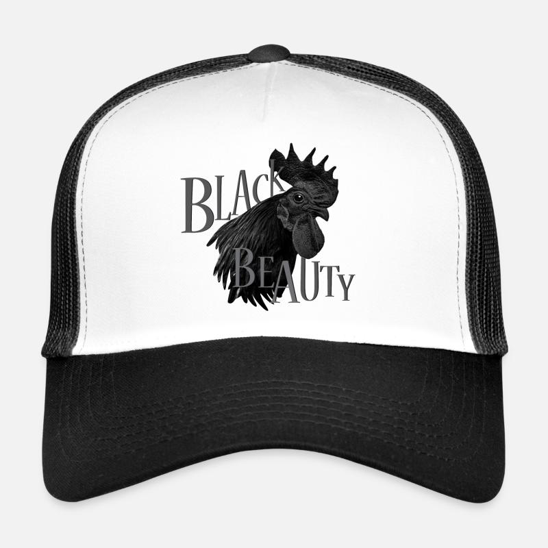 Black Beauty - Trucker Cap - Weiß/Schwarz