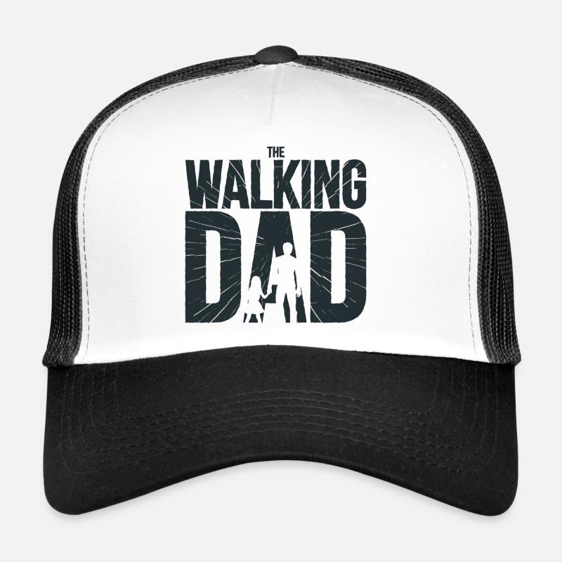 The walking dad Vatertagsgeschenk Ideen - Trucker Cap - Weiß/Schwarz