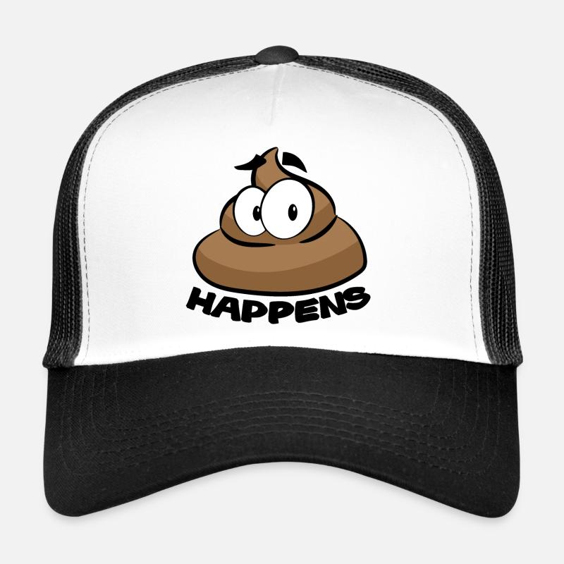 SHIT HAPPENS POOP Casquette trucker 