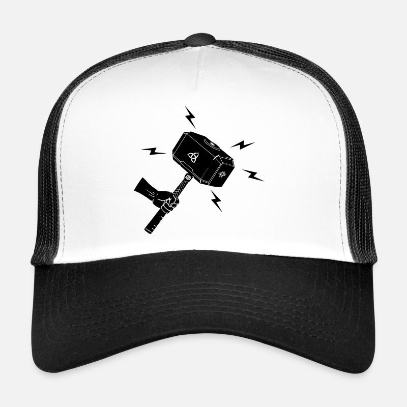 Hammer of thor Thor s hammer Mjolnir Trucker Cap