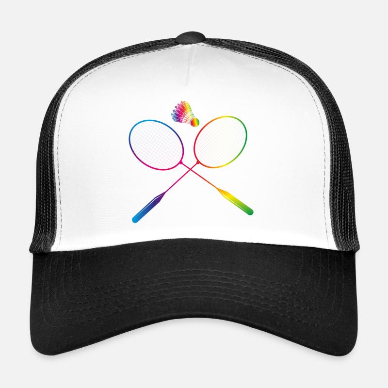 badminton coloré badminton avec raquette de badminton Casquette trucker 