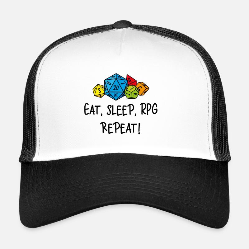 Eat, sleep, RPG, repeat Casquette trucker 