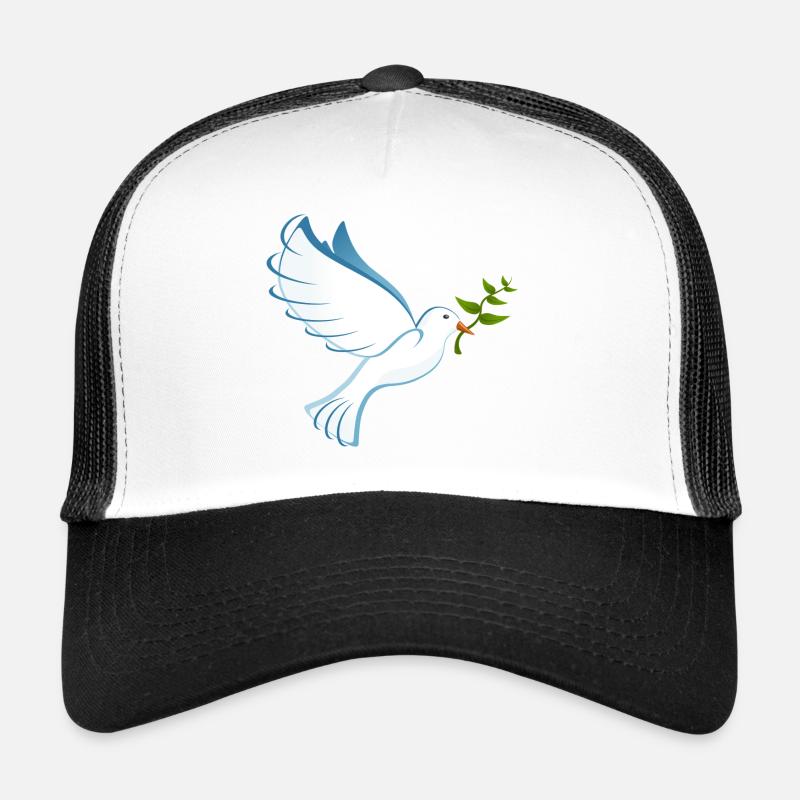 Friedenstaube - Trucker Cap - Weiß/Schwarz