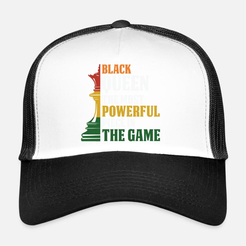 Juneteenth Black History Day Pride Gift - Trucker Cap - white/black