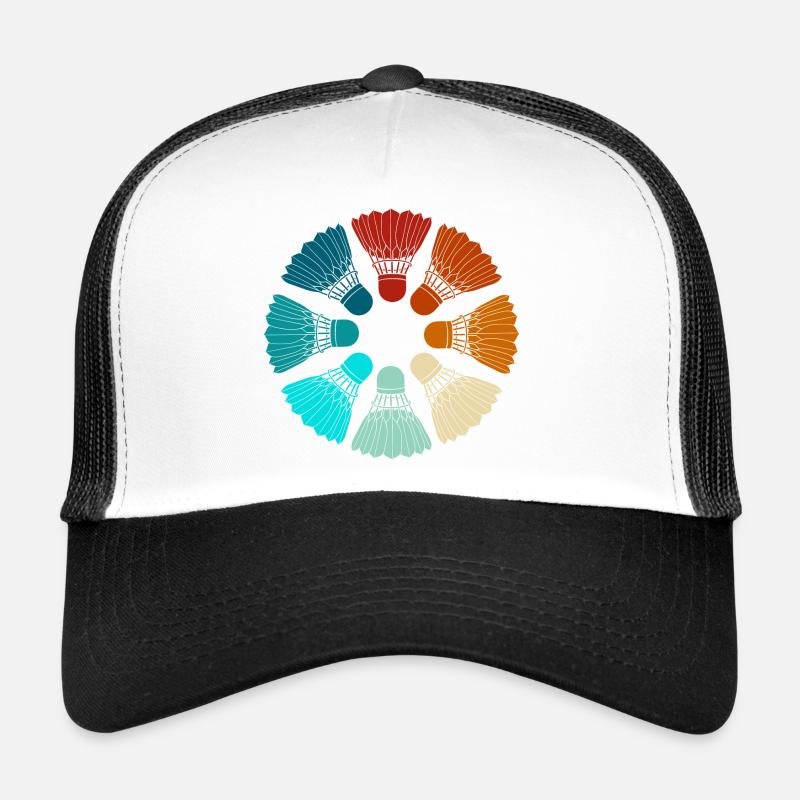 Badminton - Shuttlecocks Colorful Trucker Cap