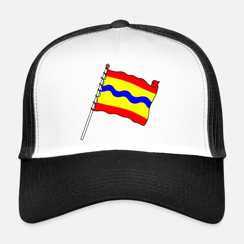 Drapeau Overijssel le drapeau de la province d’Overijselse Casquette trucker 